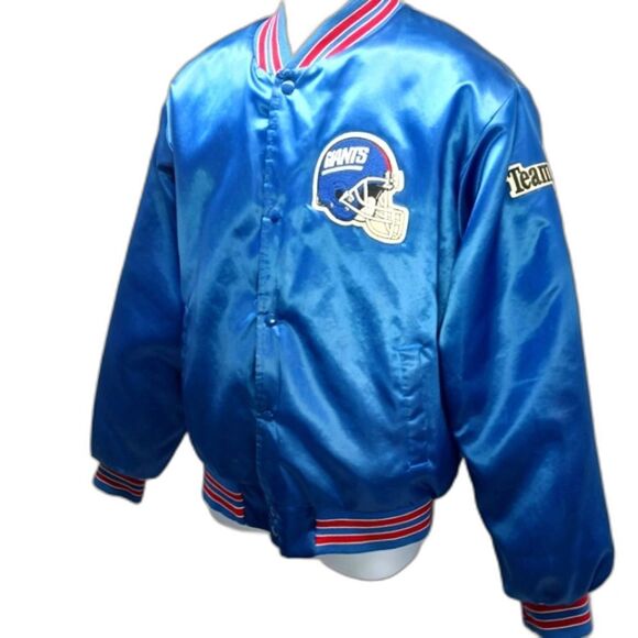 Other - Chalkline Vintage NFL Satin Bomber Starter  Jacket NY Giants Men's Large Blue..